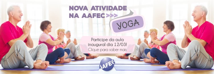 Práticas de yoga- inscrições abertas