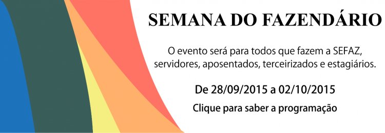 Semana fazendária- Participe!