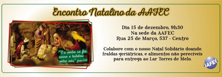 Confraternização de natal entre amigos
