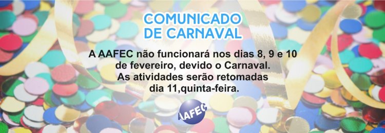 Recesso- carnaval e 4ª feira de cinzas