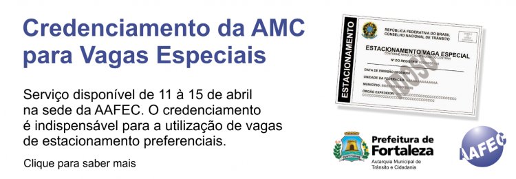Credenciamento da AMC para Vagas Especiais