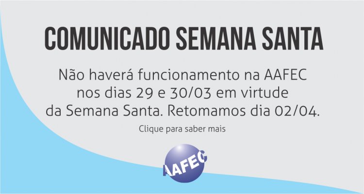 Comunicado - Feriado Semana Santa