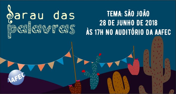 Sarau das Palavras no mês junino
