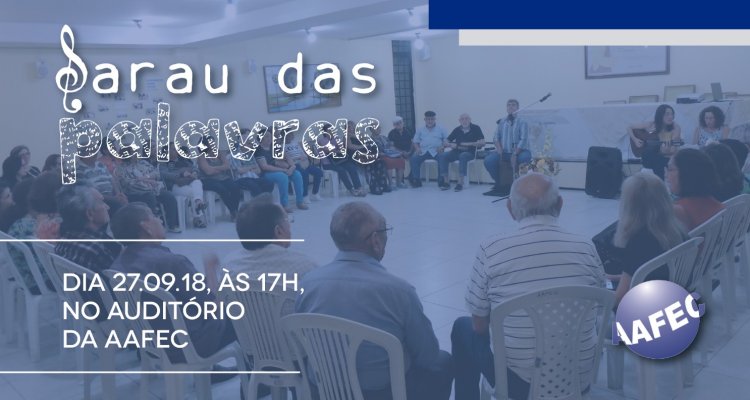 Sarau das Palavras de setembro