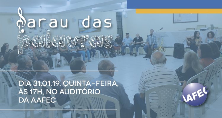 Participe do 1º Sarau do ano