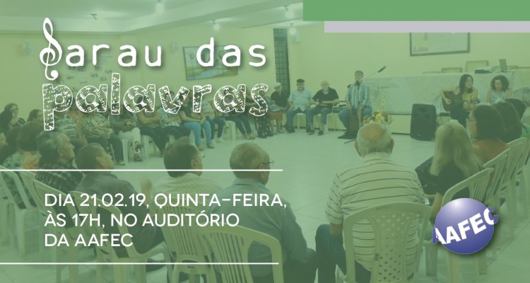Sarau das Palavras de fevereiro
