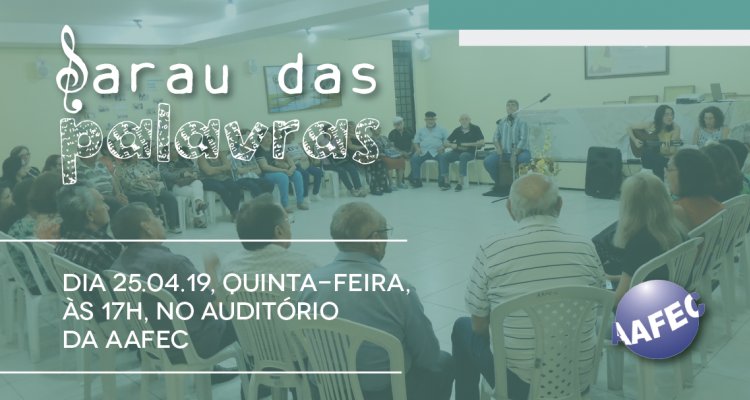 Sarau das Palavras de Abril