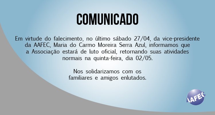 AAFEC sem expediente- LUTO
