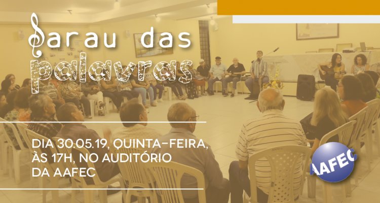 Sarau das Palavras- Maio