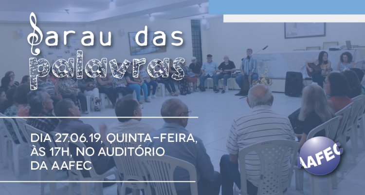 Sarau das Palavras de Junho!