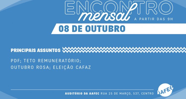 Encontro mensal- Outubro