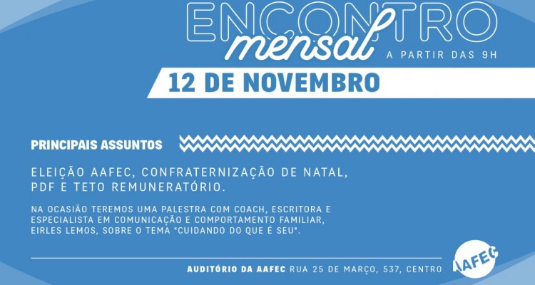 Encontro mensal de novembro