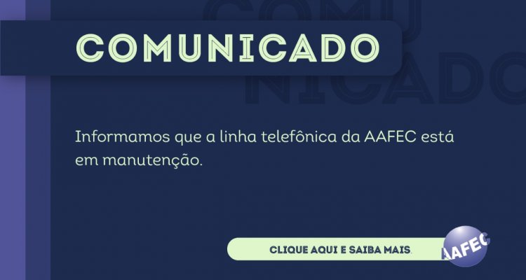 Linha telefônica em manutenção