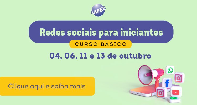 AAFEC ofertará curso de redes sociais para iniciantes