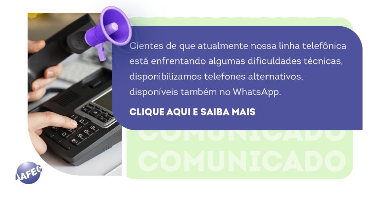Estamos sem telefone fixo, mas estamos ON